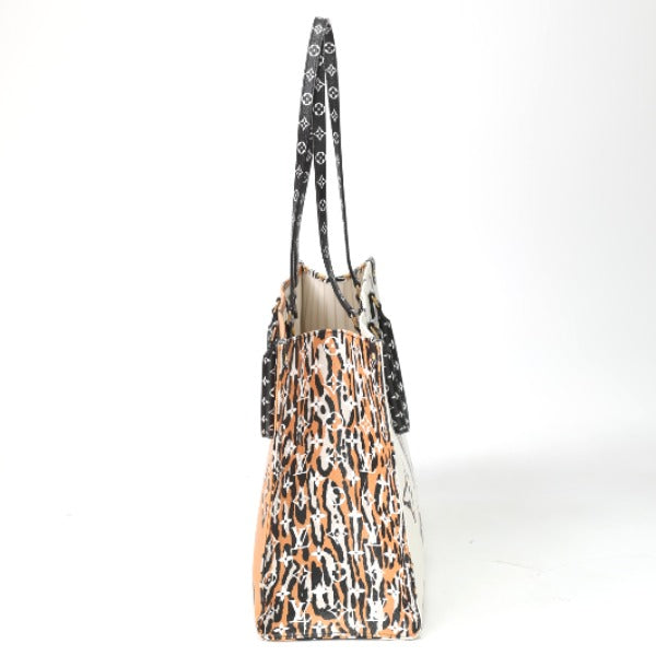 Louis Vuitton 2 Way Monogram Jungle On The Go GM Tote Bag Orange/White