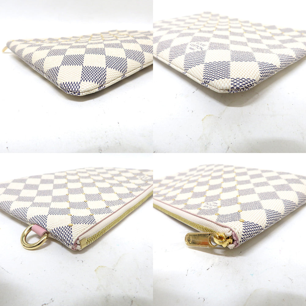 Louis Vuitton City Pochette Damier Azur Pouch Studs