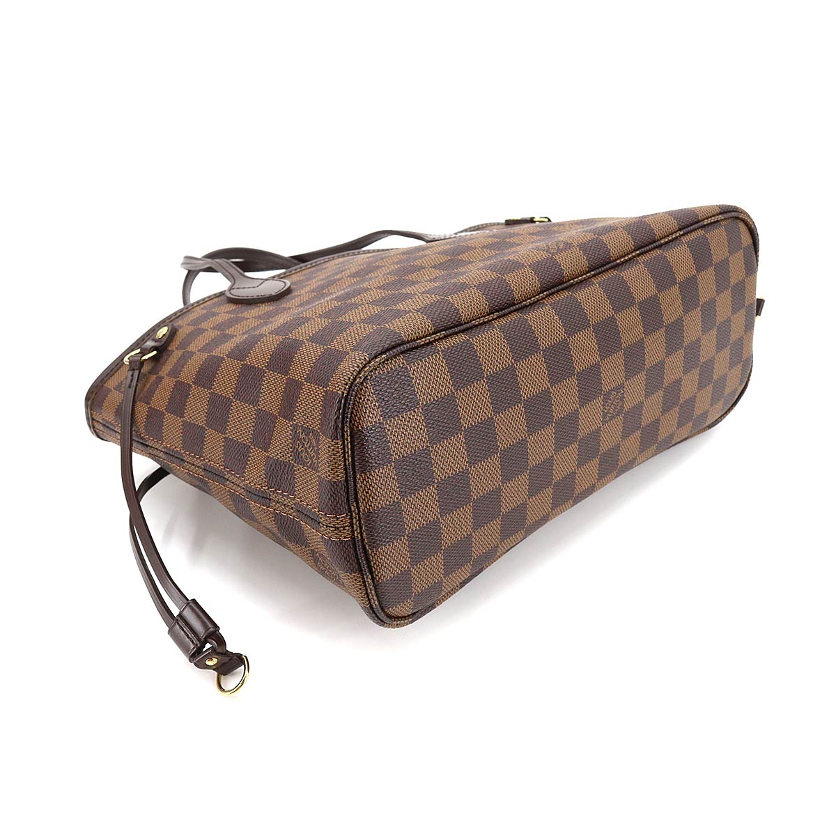 Louis Vuitton Damier Neverfull PM Tote Bag Ebene Brown