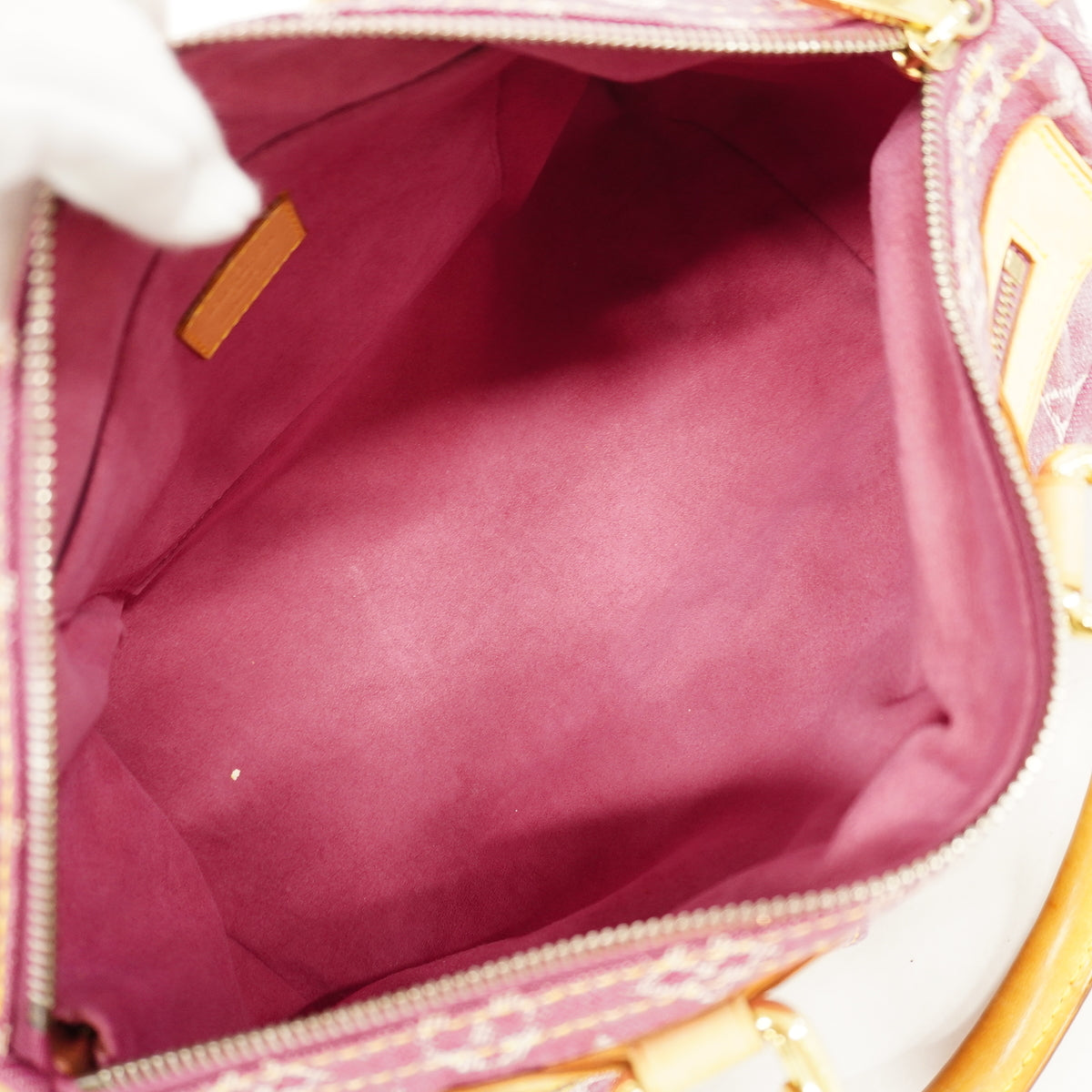 Louis Vuitton Handbag Monogram Denim Neo Speedy Fuchsia