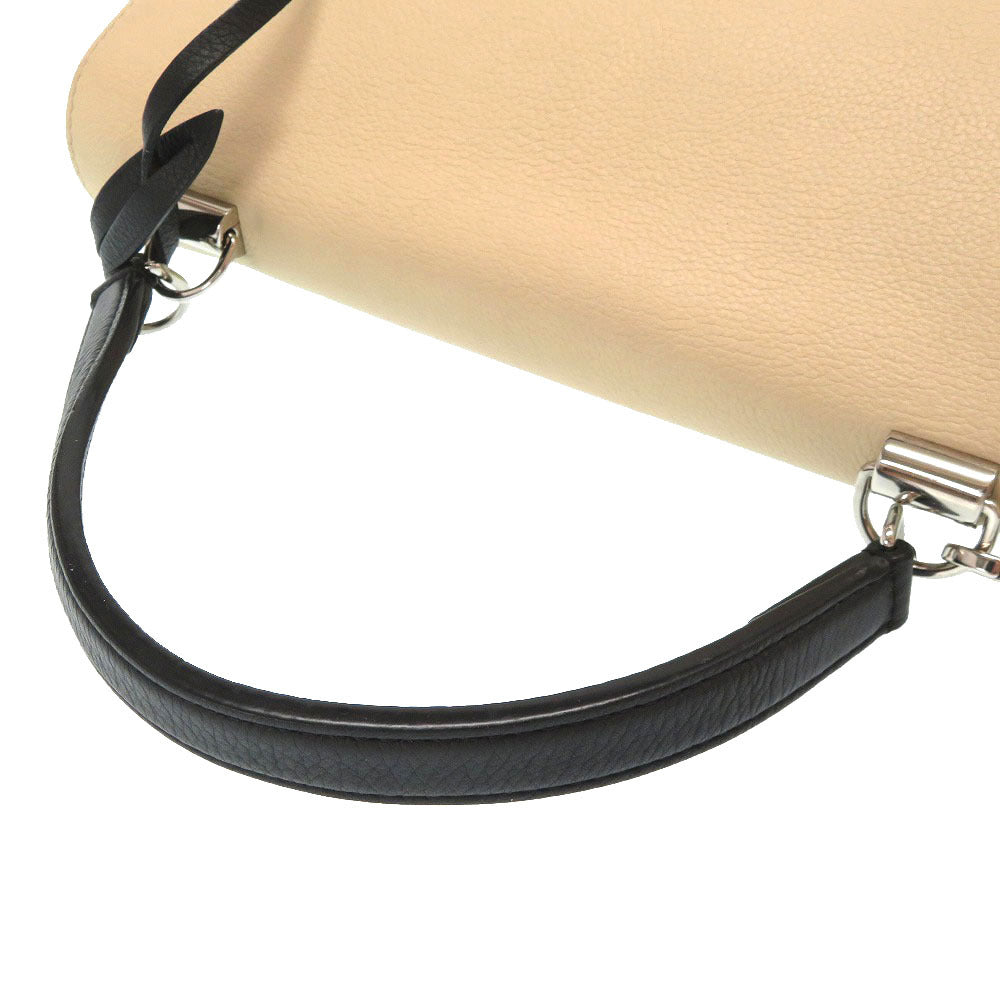 Louis Vuitton Lock Me Cartable Leather Vanilla Noir Black