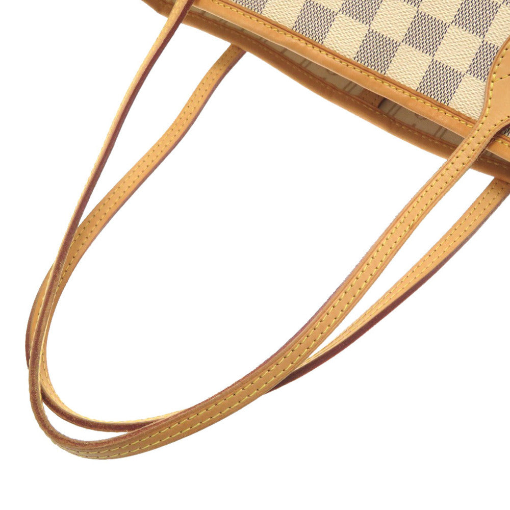 Louis Vuitton Damier Azur Neverfull MM Tote bag White
