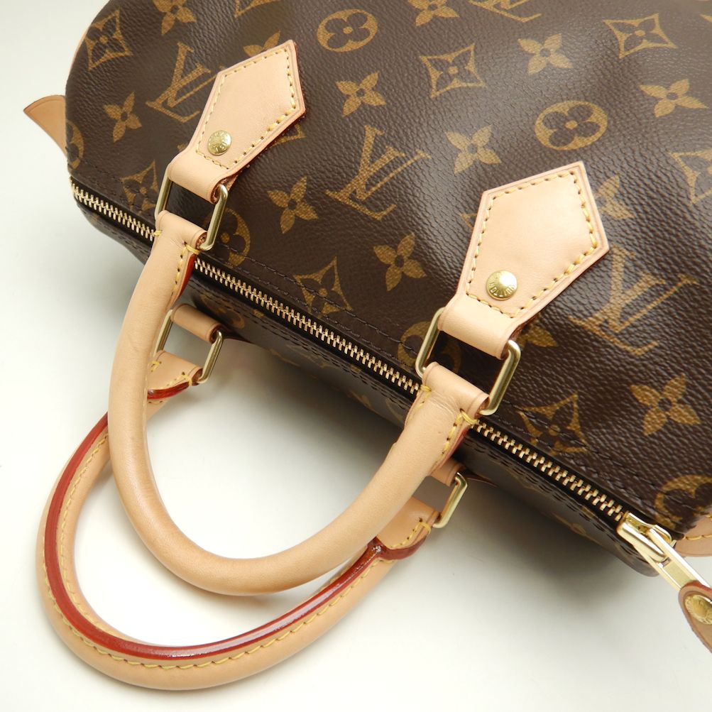 Louis Vuitton Monogram Speedy 25 Brown Mini Boston Bag