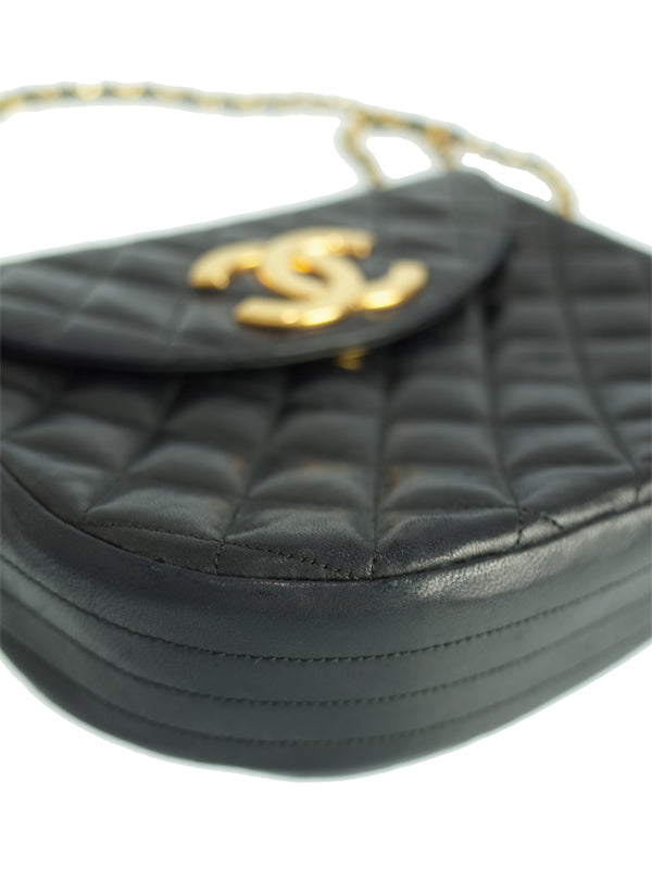 Chanel Matelasse Chain Shoulder Bag Black