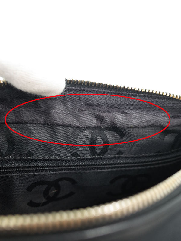 Chanel Stitch Shoulder Bag Black