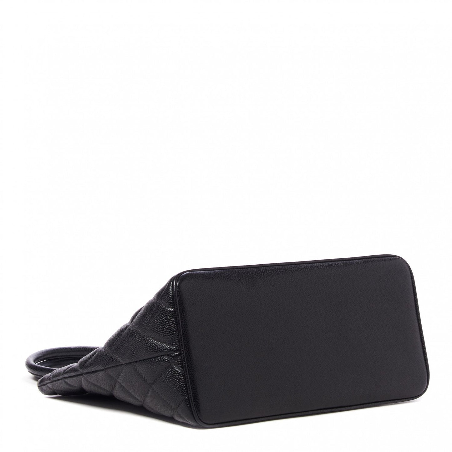 Caviar Quilted Medallion Tote Black