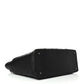Lambskin Stitched Shopping Tote Black