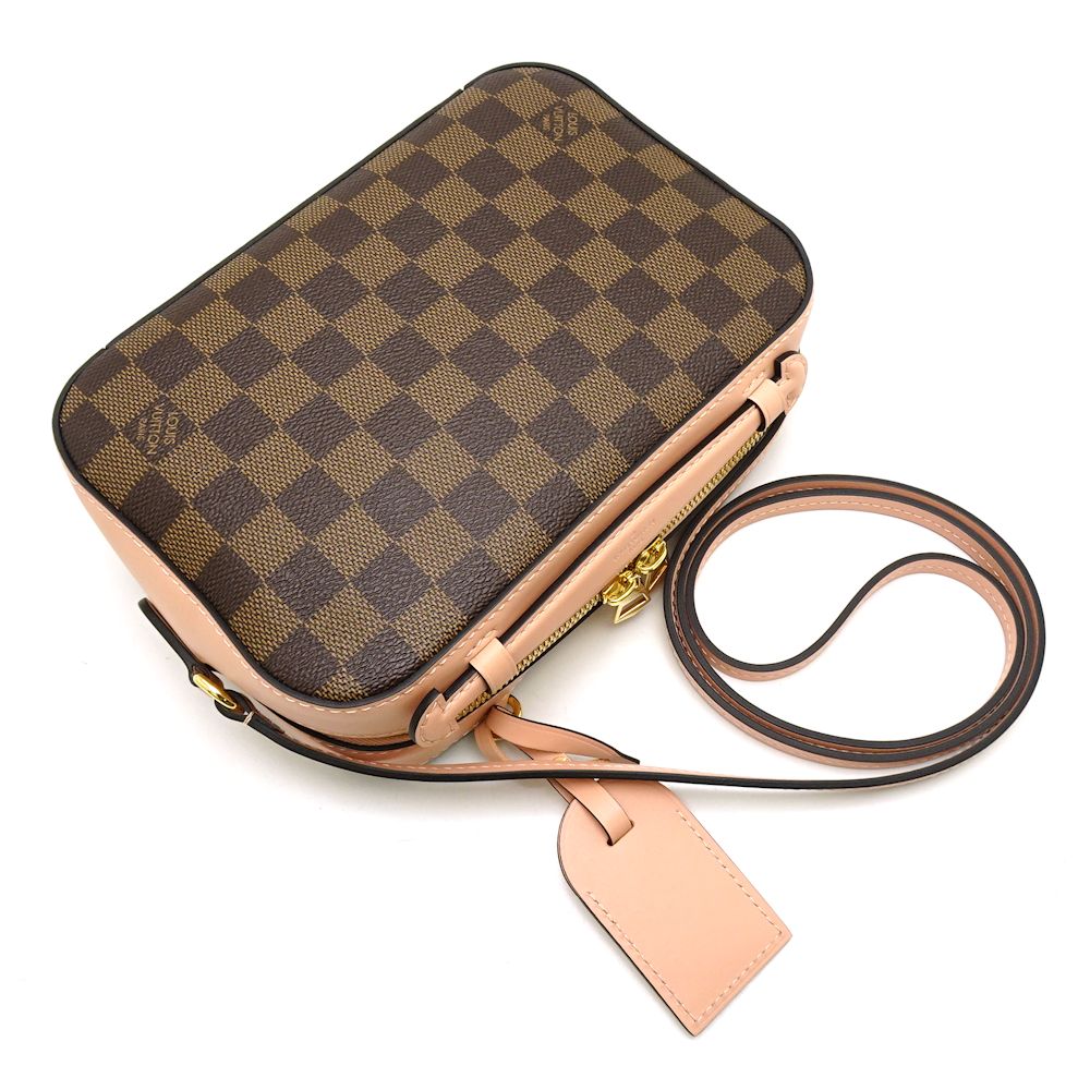 Louis Vuitton Damier Santa Monica Ebene Venus Diagonal Shoulder Bag