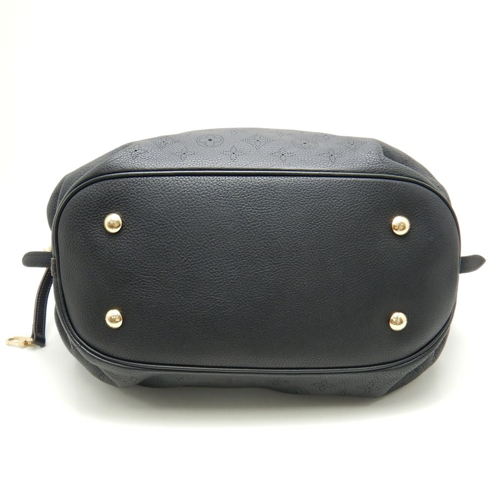 Louis Vuitton Mahina L Noir Shoulder Tote Black