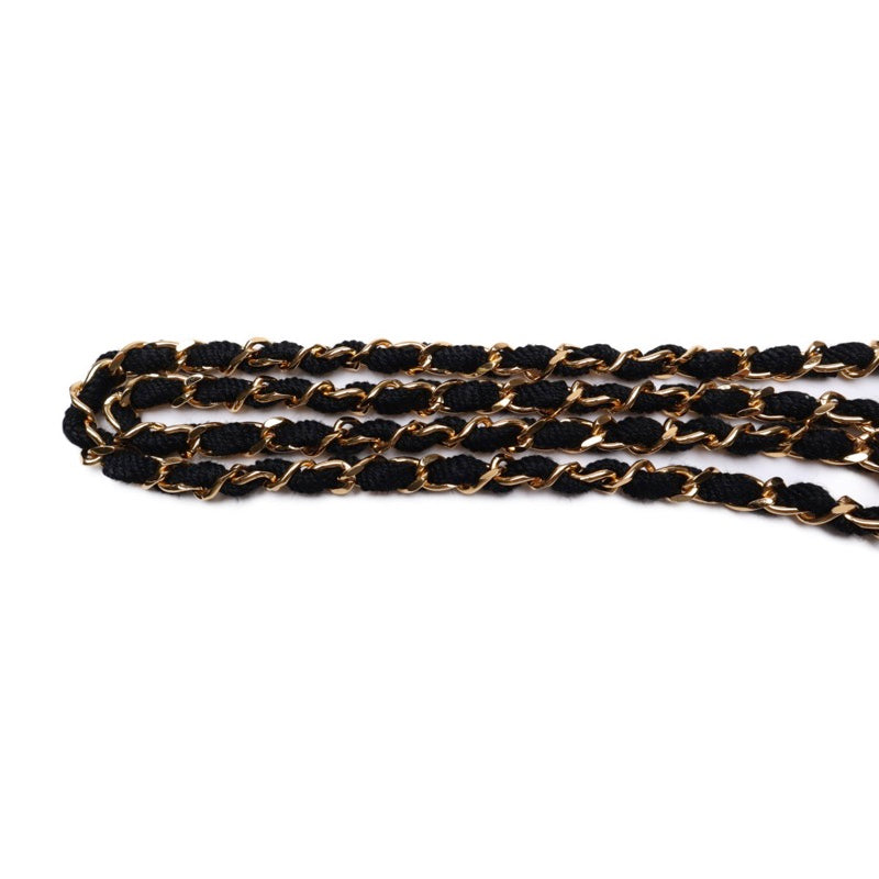 Chanel Mini Matelasse Single Flap Chain Satin Black