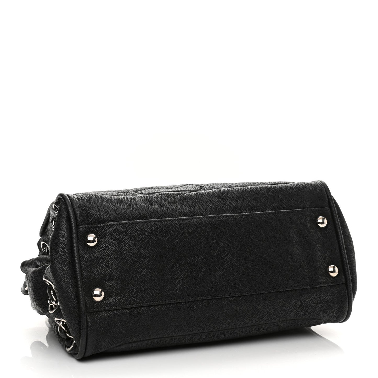 Caviar Diagonal Ligne Tote Black
