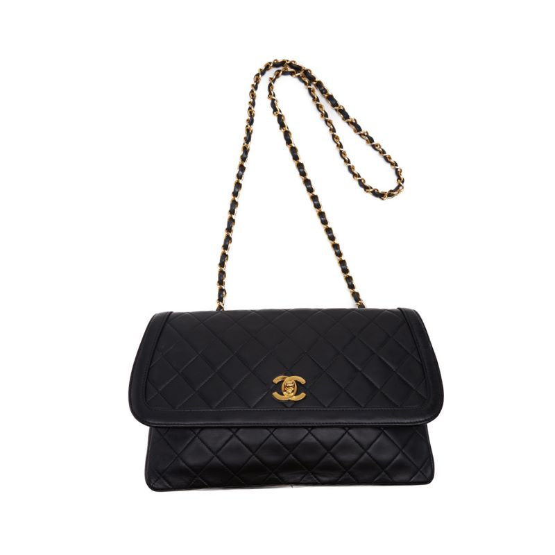 Chanel Matelasse Design Flap Chain Lambskin Black