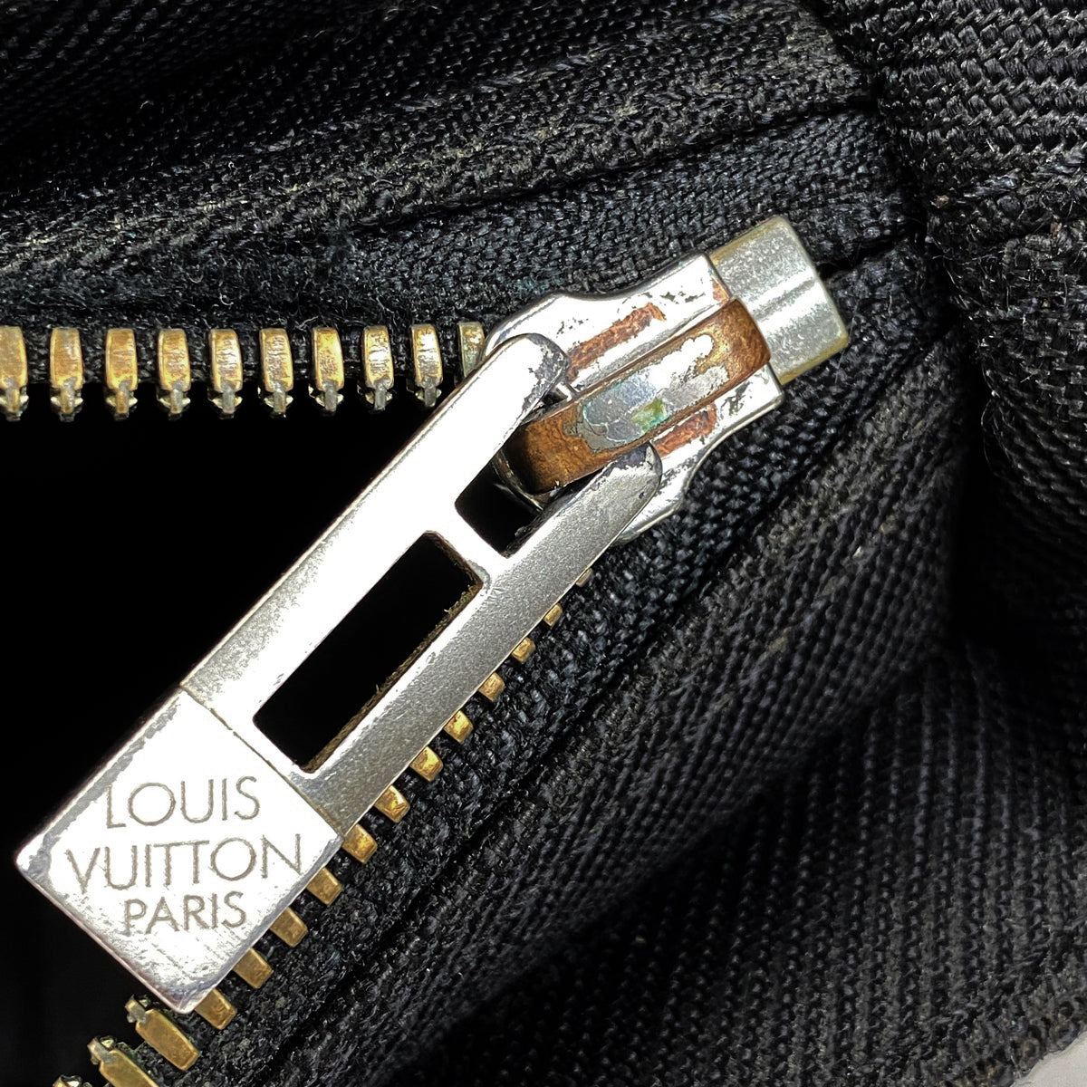 Louis Vuitton Compagnon Shoulder Bag Diagonal Damier Jean Noir