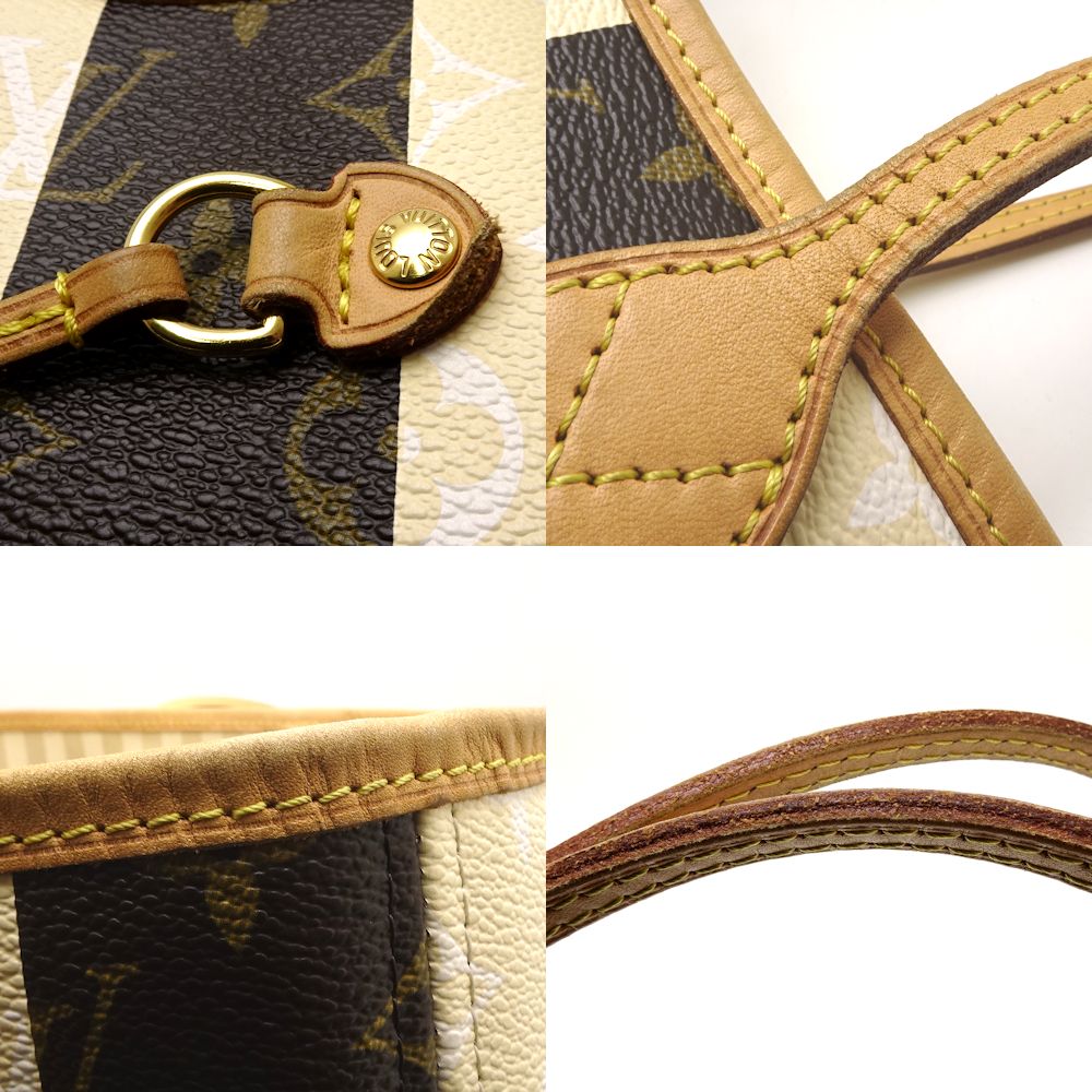 Louis Vuitton  Monogram Rayleur Neverfull MM Striped Tote Bag