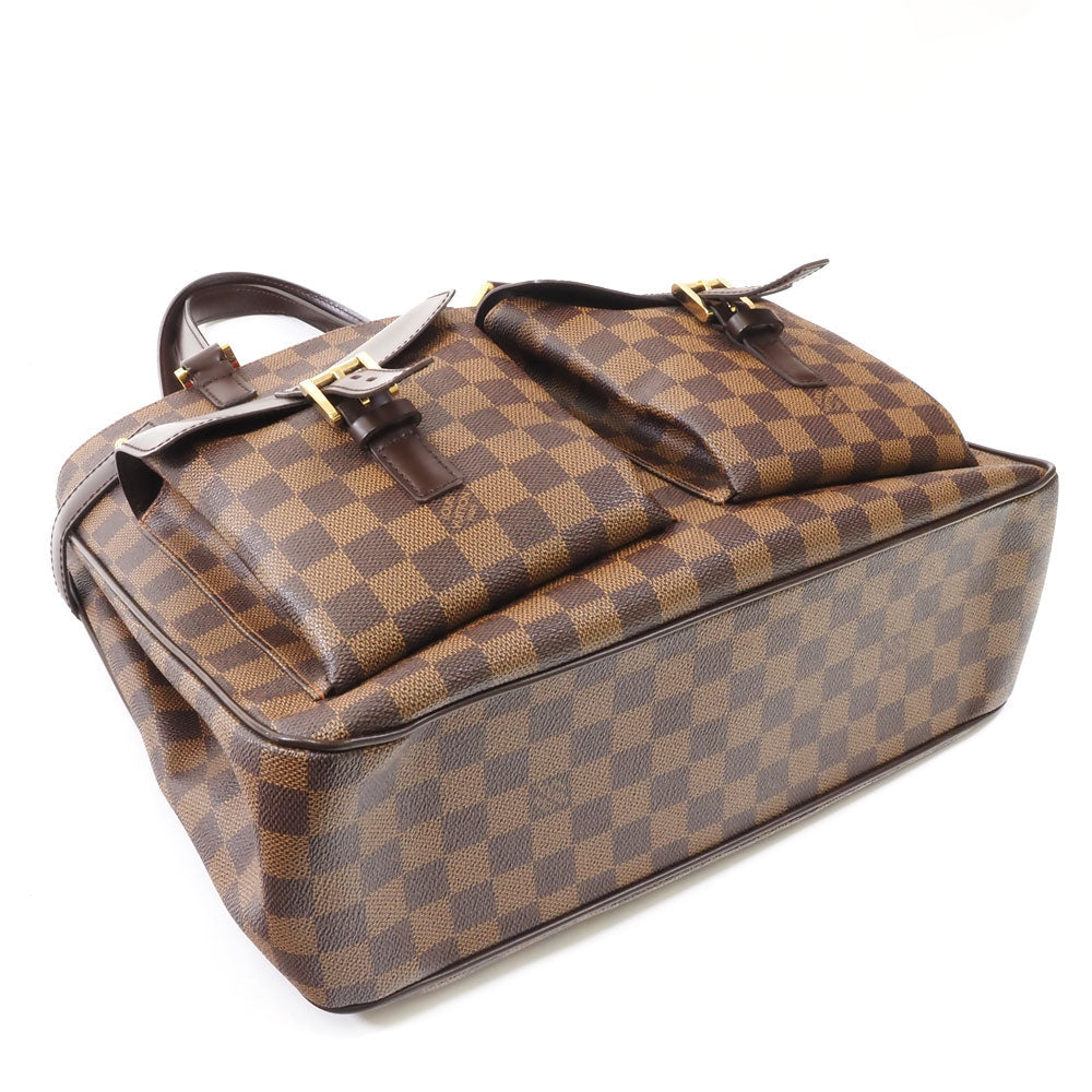 Louis Vuitton Manhattan Shoulder Bag Damier Ebene Brown