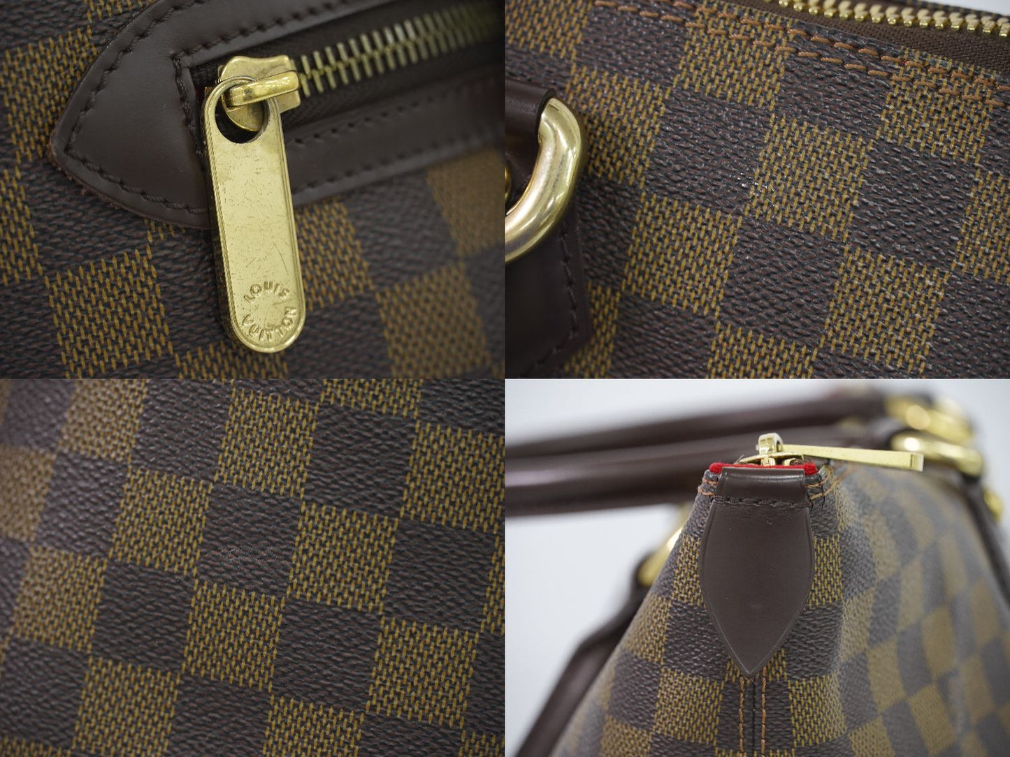 Louis Vuitton Saleya GM Damier Ebene Tote Bag Handbag Brown