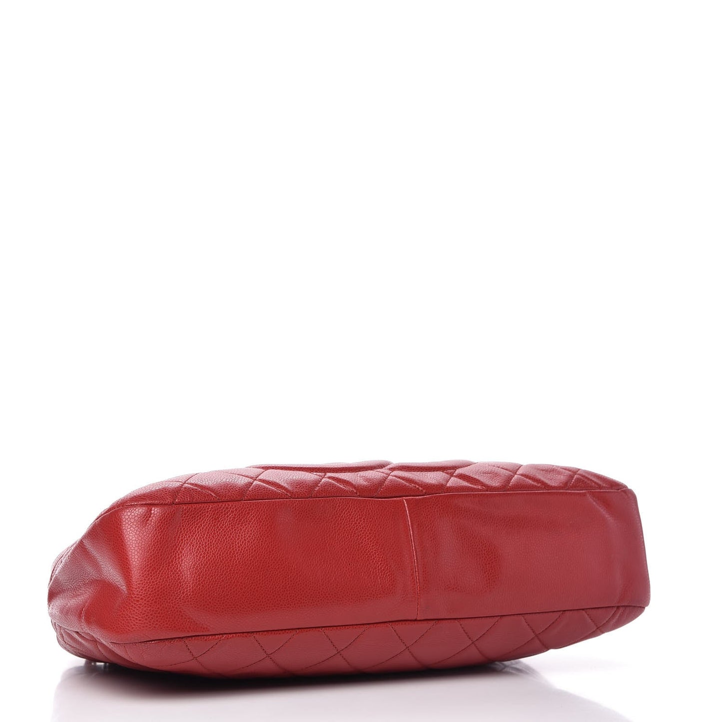 Chanel Caviar Quilted Timeless Cc Soft Tote Red