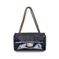 Chanel Camellia Punching Design Chain Enamel Black