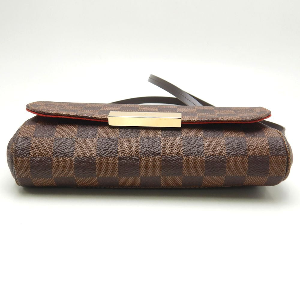 Louis Vuitton Damier Favorite PM Ebene 2WAY Bag Diagonal Brown