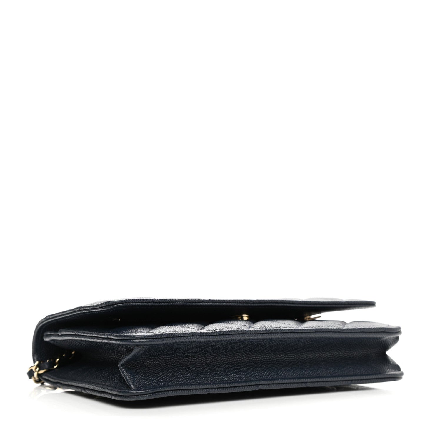Chanel Caviar Quilted Wallet On Chain WOC Navy Blue