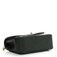 Chanel Iridescent Lambskin Quilted Mini Top Handle Rectangular Flap Dark Green