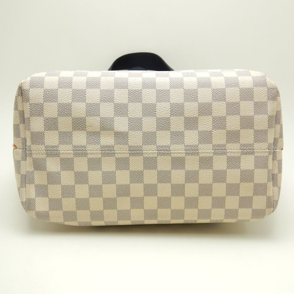 Louis Vuitton Damier Azur Plan Soleil Hippo PM Tote Bag