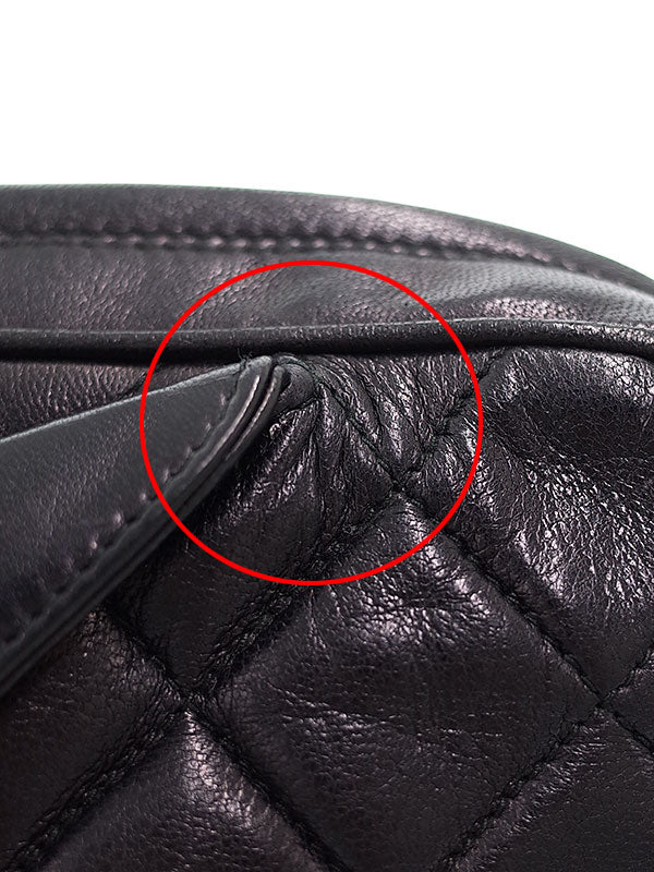 Chanel Matelasse Chain Shoulder Bag Black