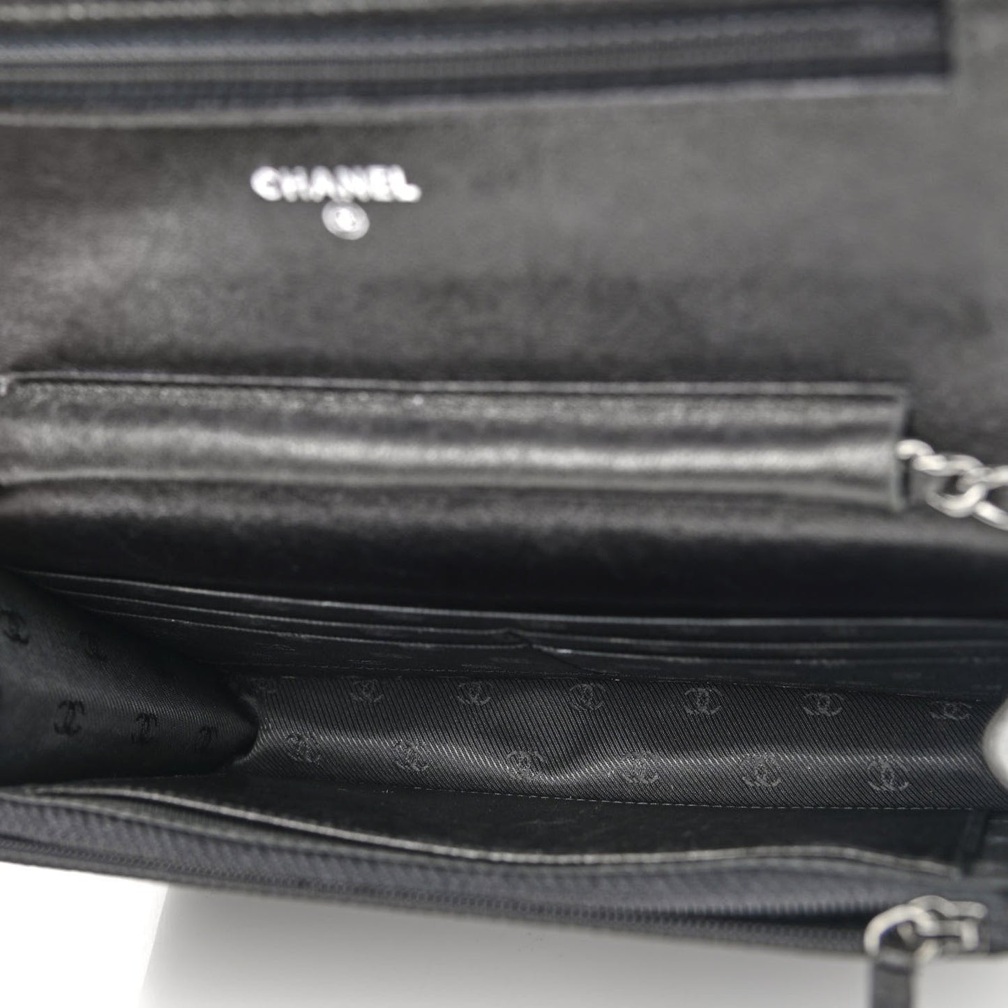 Goatskin Wallet on Chain WOC Black