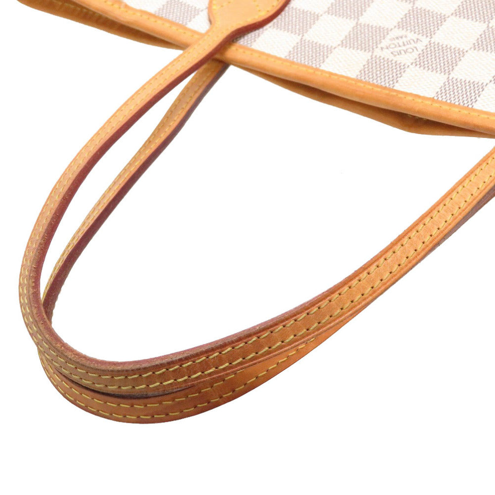 Louis Vuitton Damier Azur Neverfull PM Tote Bag White