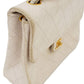 Chanel Matelasse Chain Shoulder Bag Ivory