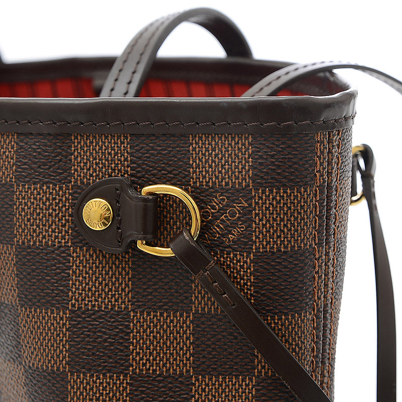 Louis Vuitton Damier Neverfull PM Tote Bag with Pouch