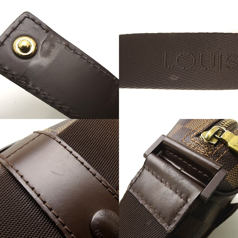 Louis Vuitton Damier Olaf PM Ebene shoulder brown
