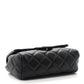 Lambskin Quilted Flap Cosmetic Case Black