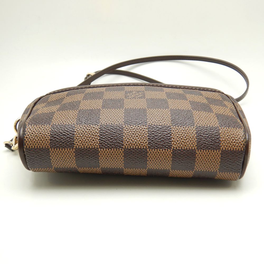 Louis Vuitton Damier Pochette Ipanema Ebene Diagonal Shoulder 2WAY Brown