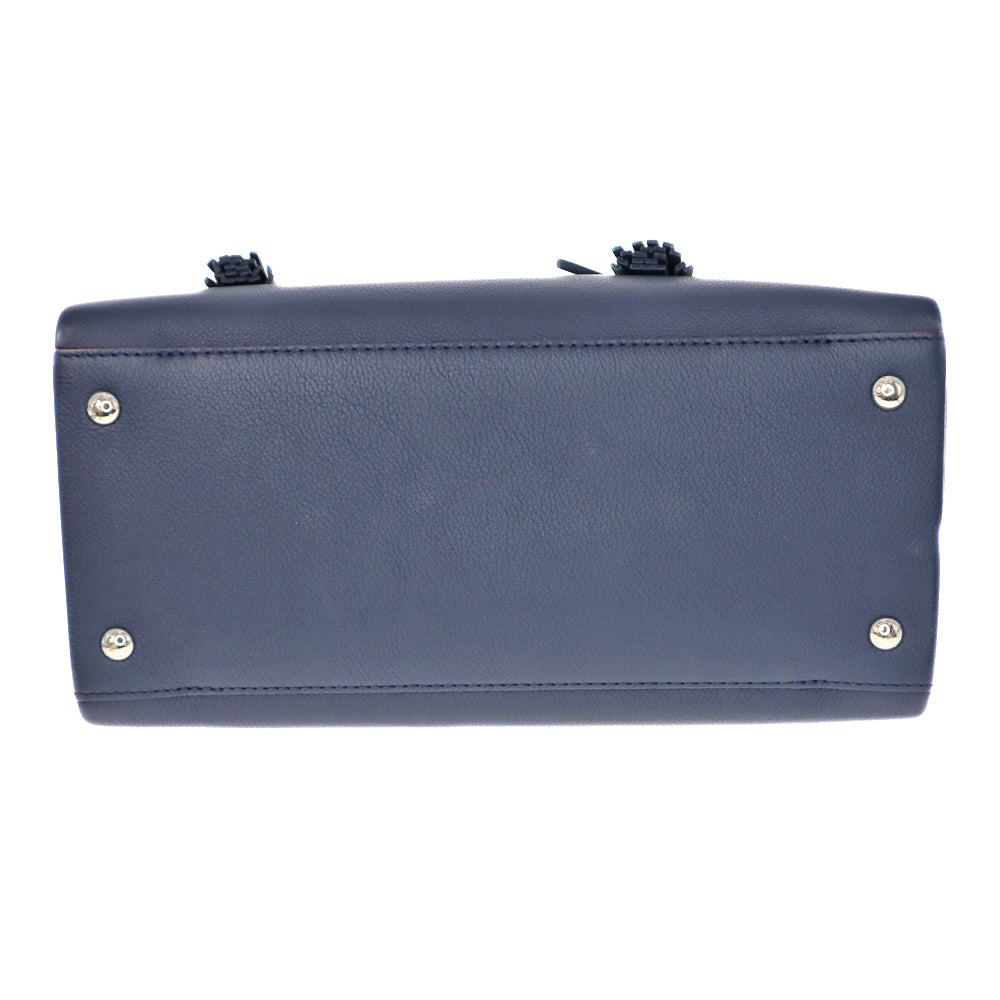 Louis Vuitton LockMe Grain Calf Leather Navy Red Marine