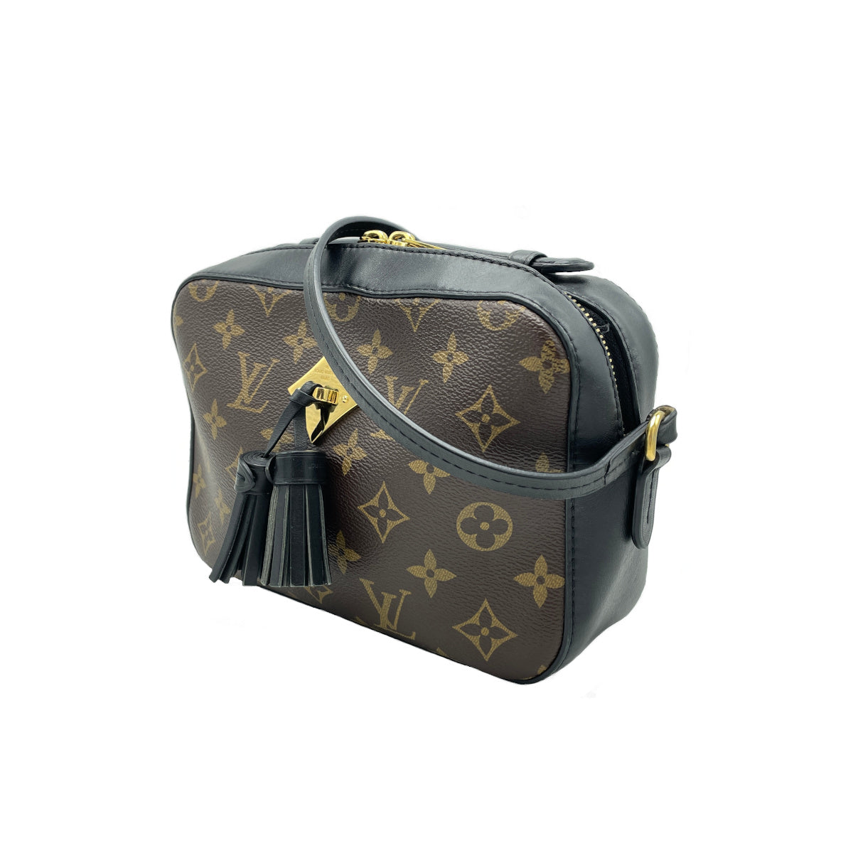 Louis Vuitton Saintonge Shoulder Bag Monogram Black
