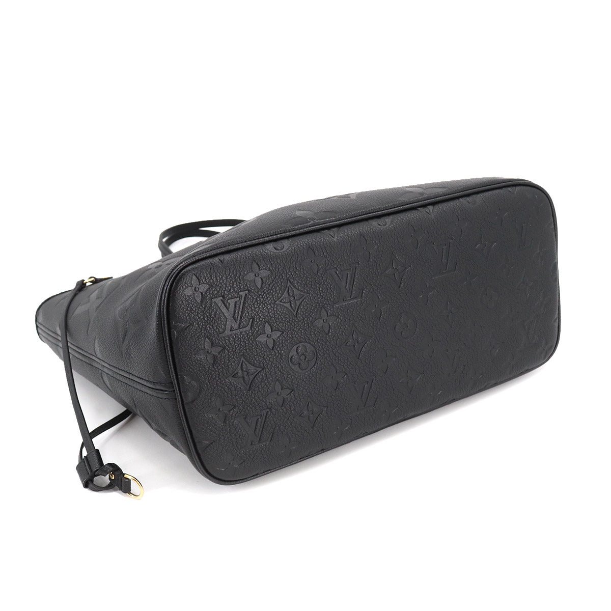 Louis Vuitton Monogram Emplant Neverfull MM Tote Bag Leather Noir Black