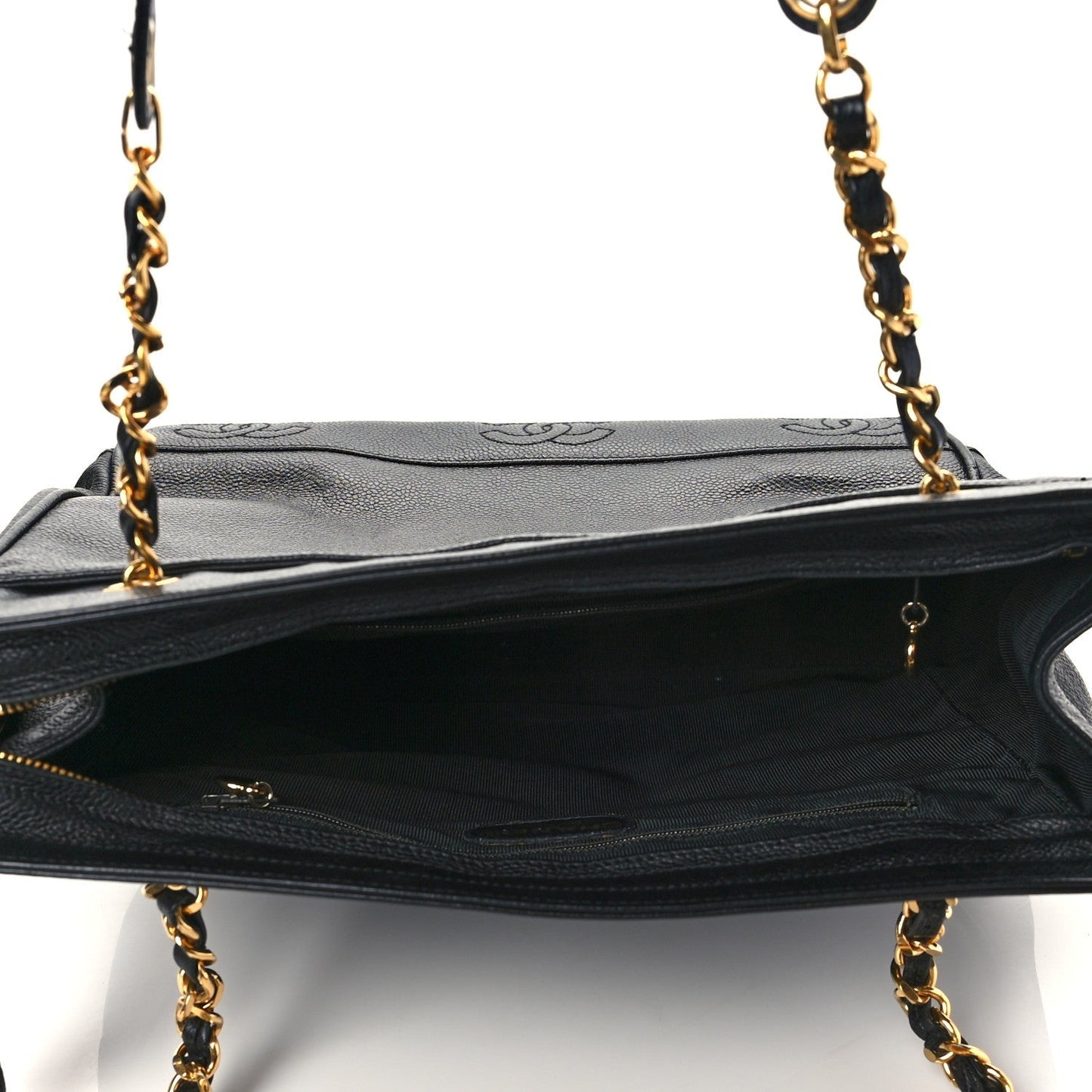 Caviar CC Shoulder Bag Black