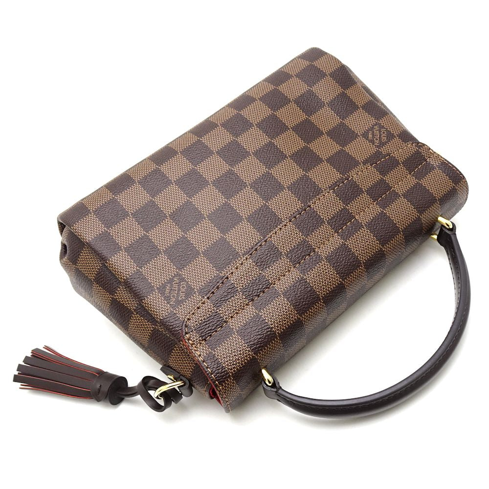 Louis Vuitton Damier Croisette Ebene 2WAY Handbag Brown