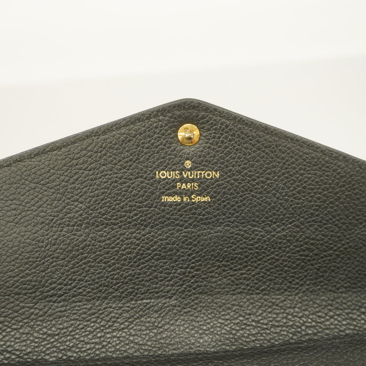 Louis Vuitton Bifold Long Wallet Monogram Implant Portefeuille Sarah Noir