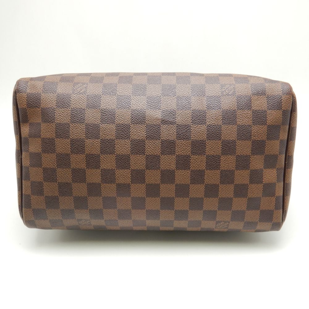 Louis Vuitton Damier Speedy 30 Ebene Boston Bag Brown