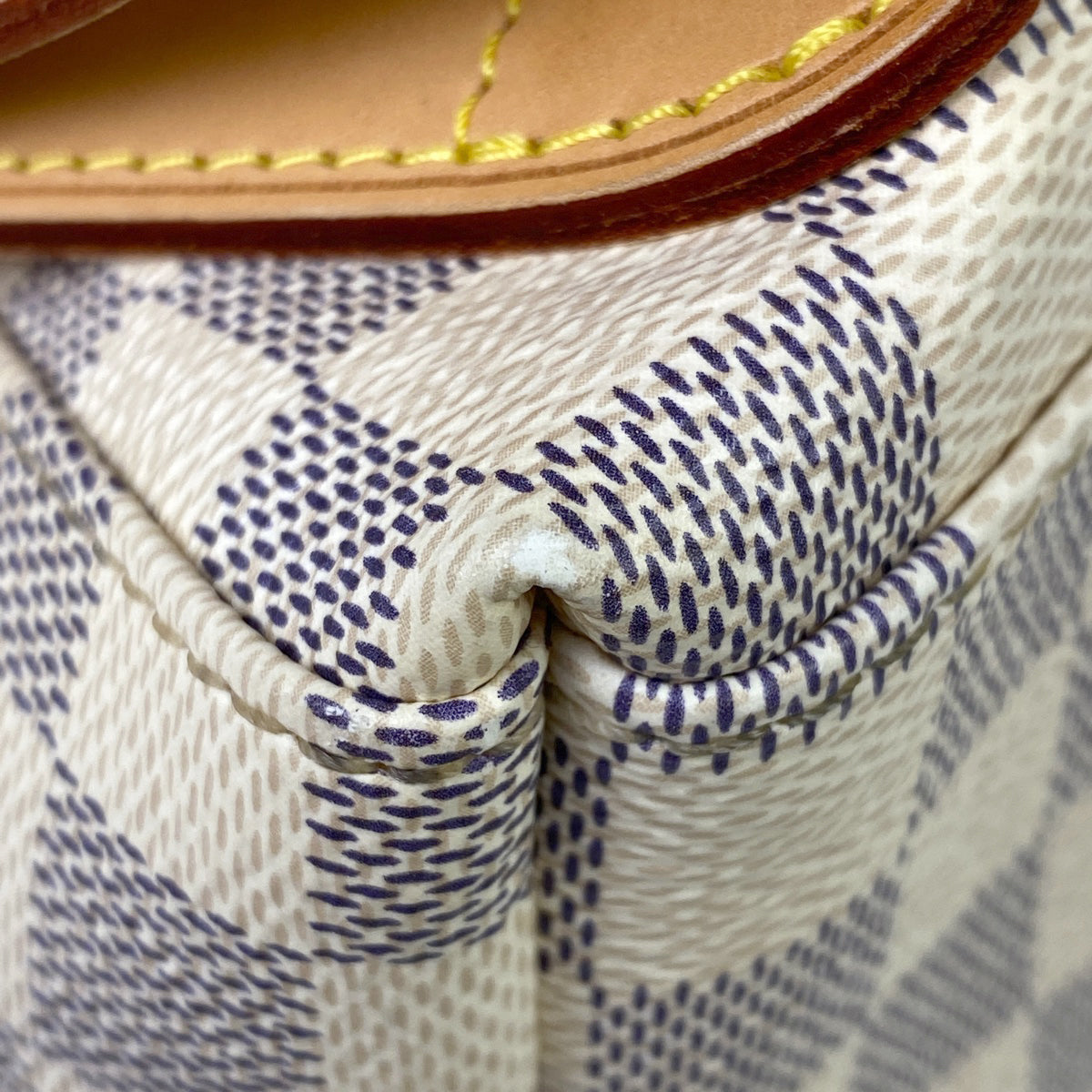 Louis Vuitton Sperone Backpack Daypack Rucksack Damier Azur White