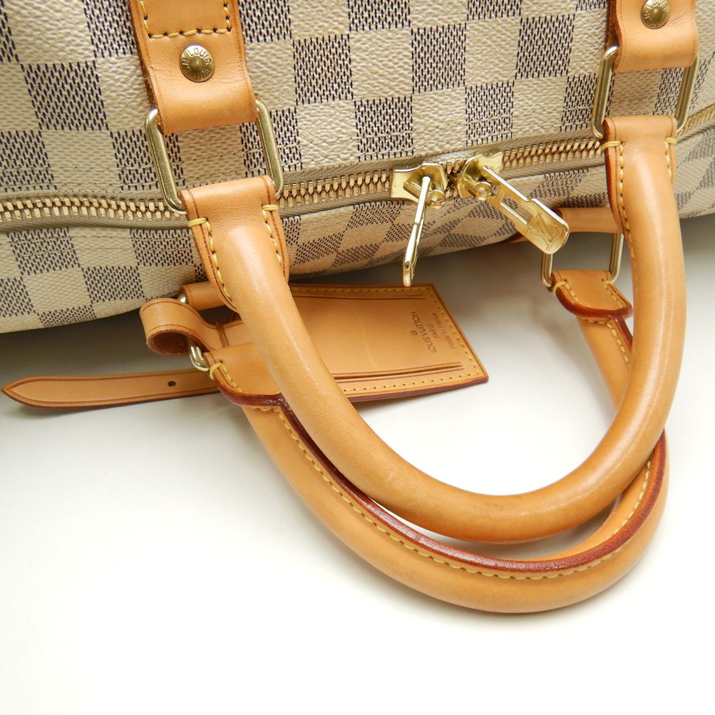 Louis Vuitton Damier Azur Keepall 50 Boston Bag