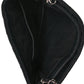 Aged Calfskin Quilted Crossbody Bag Black