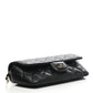 Caviar Quilted Glasses Case With Chain Black