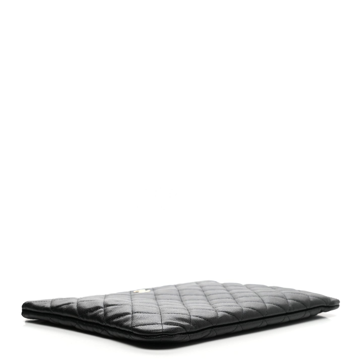 Caviar Quilted Medium Cosmetic Case Black