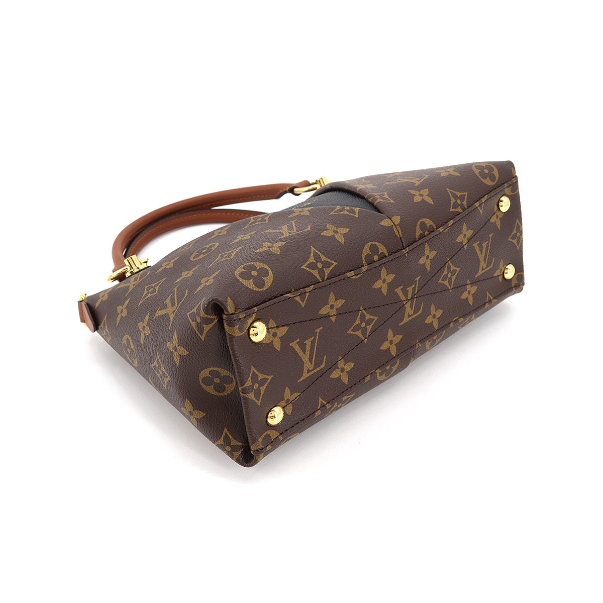 Louis Vuitton Monogram V Tote BB Shoulder Bag Leather Noir