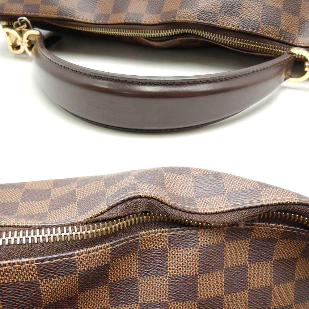 Louis Vuitton Damier Portobello PM Ebene Shoulder Bag Brown