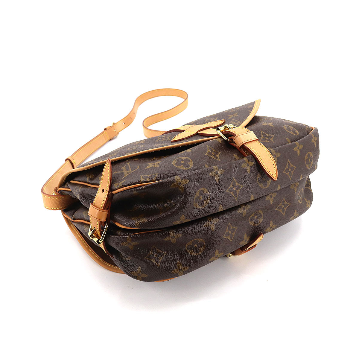 Louis Vuitton Monogram Saumur 30 Shoulder Bag Brown