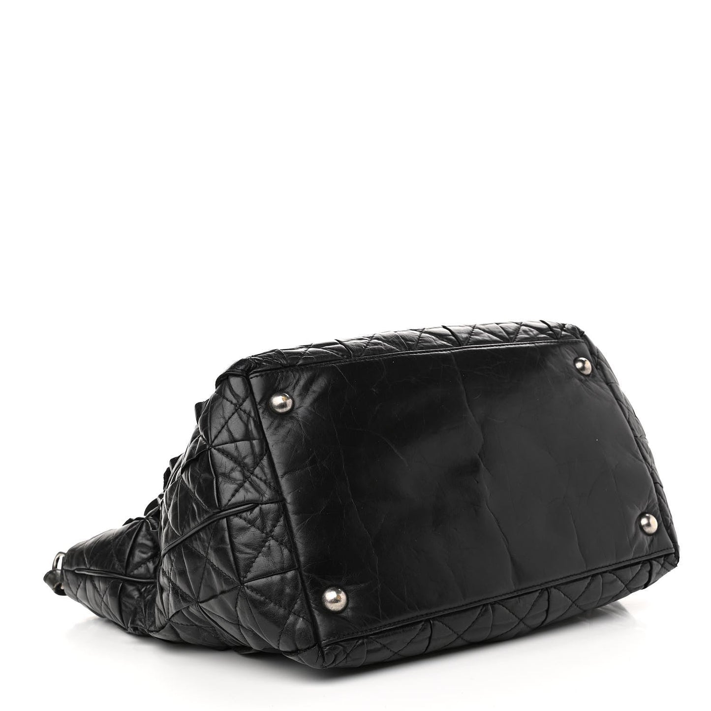 Aged Calfskin CC Tote Black